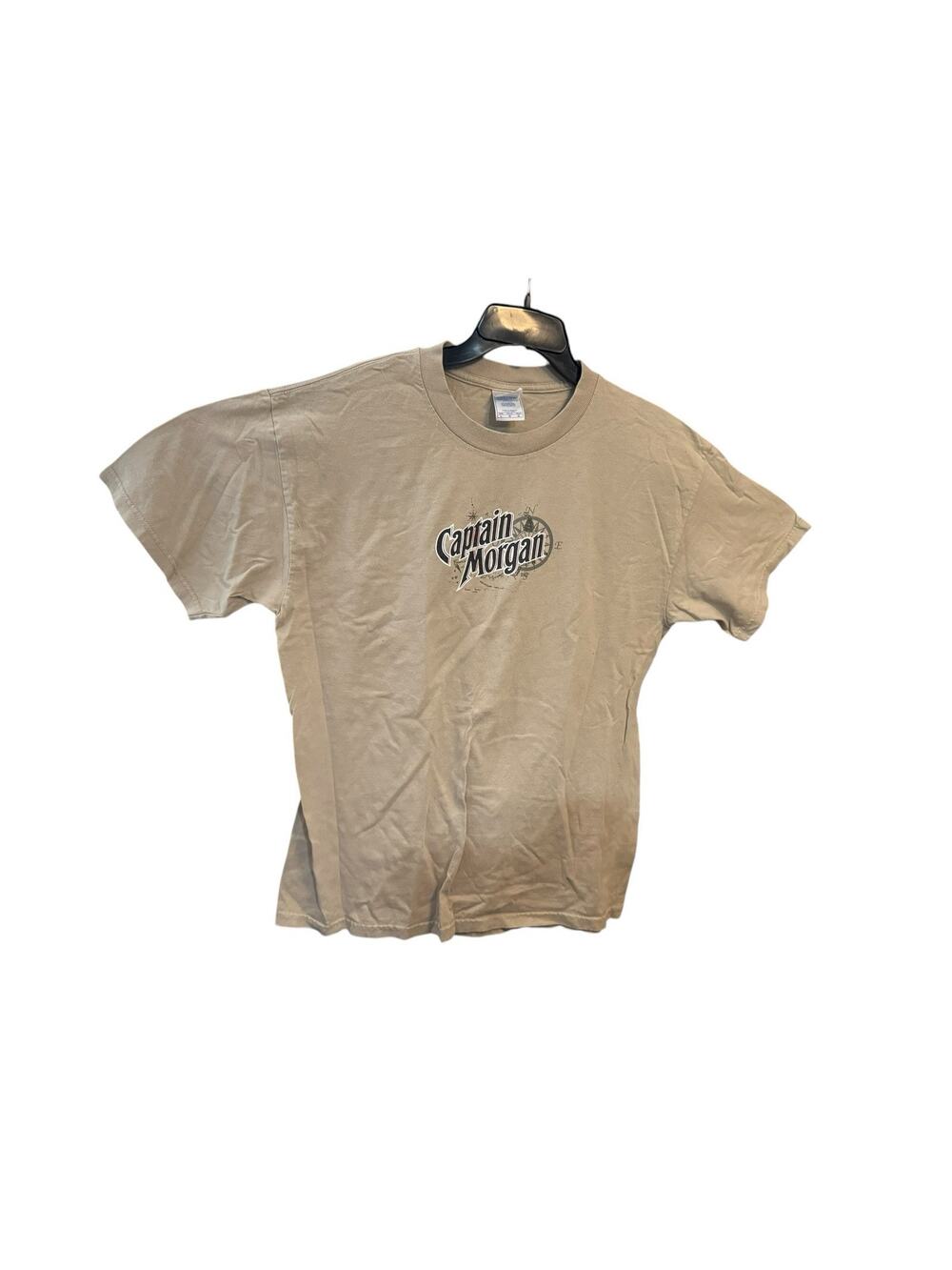 Vintage Y2K Captain Morgan Captains Crew Pirate Treasure Chest T Shirt Large
